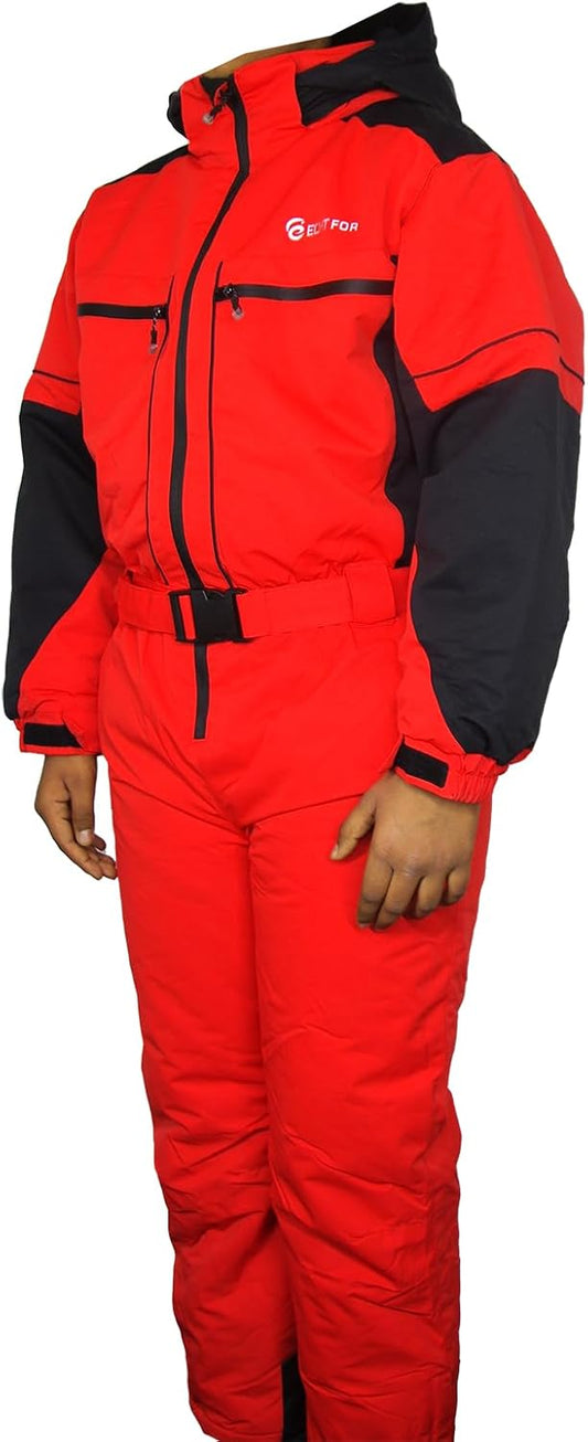 Moderei Auswahl an Schneeanzug | Schneeoverall Skianzug | Skioverall Snowboard Unisex | Jungen | Mädchen | Herren | Damen Schneeanzug (Blau, Rot, Orange, Grau 152-170) … (Rot, 158)