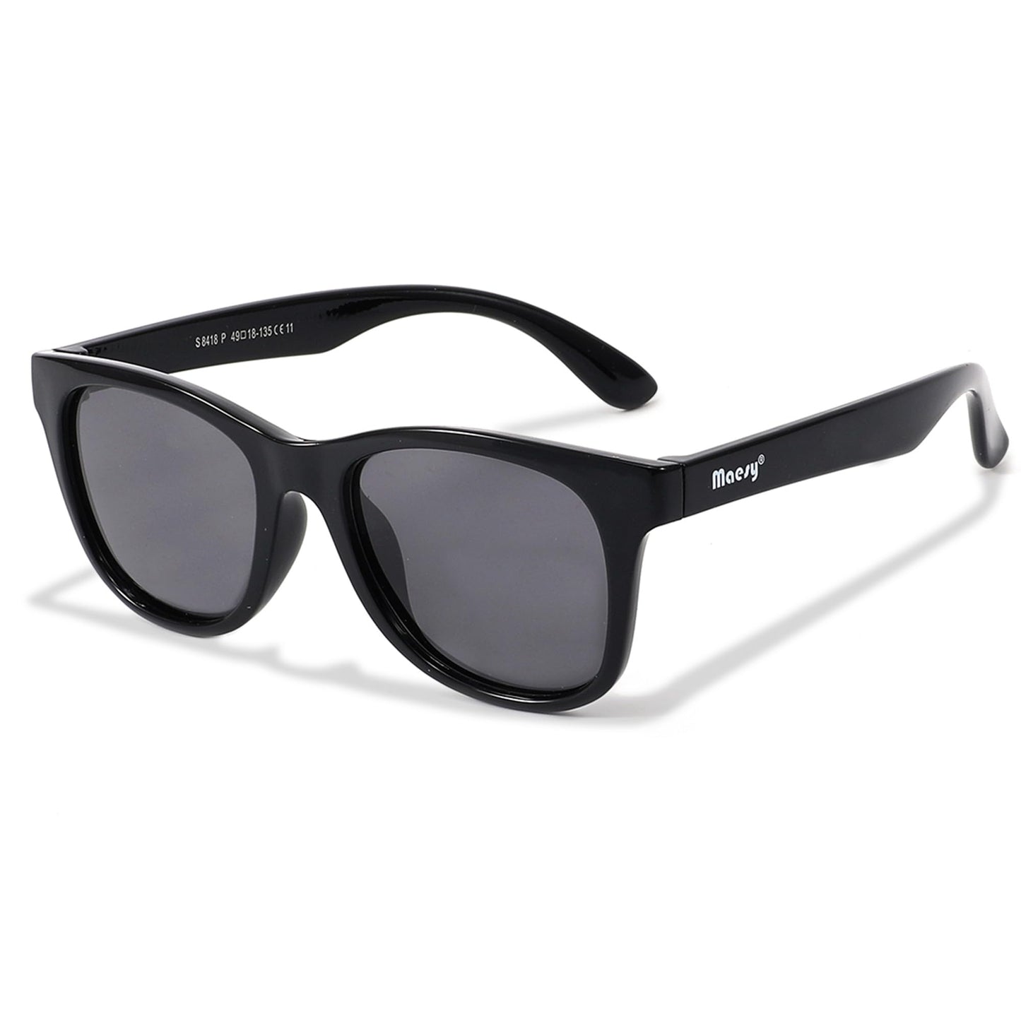 Maesy Yuki Children's Sunglasses for 6-12 Years, UV400 Polarised Protection, Flexible and Flexible Frame, Safe and Comfortable Sunglasses for Children