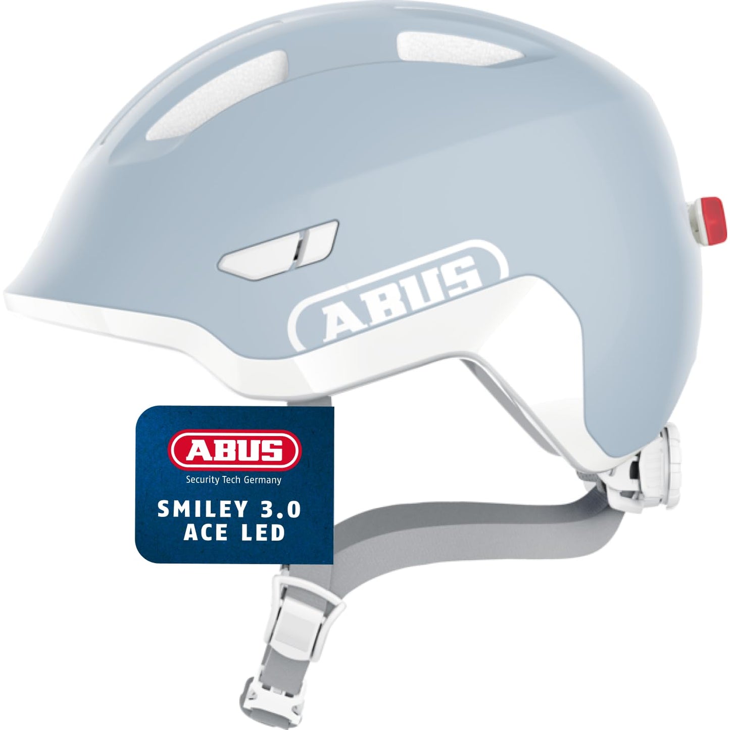 ABUS Kinderhelm Smiley 3.0 ACE LED - Fahrradhelm mit Licht