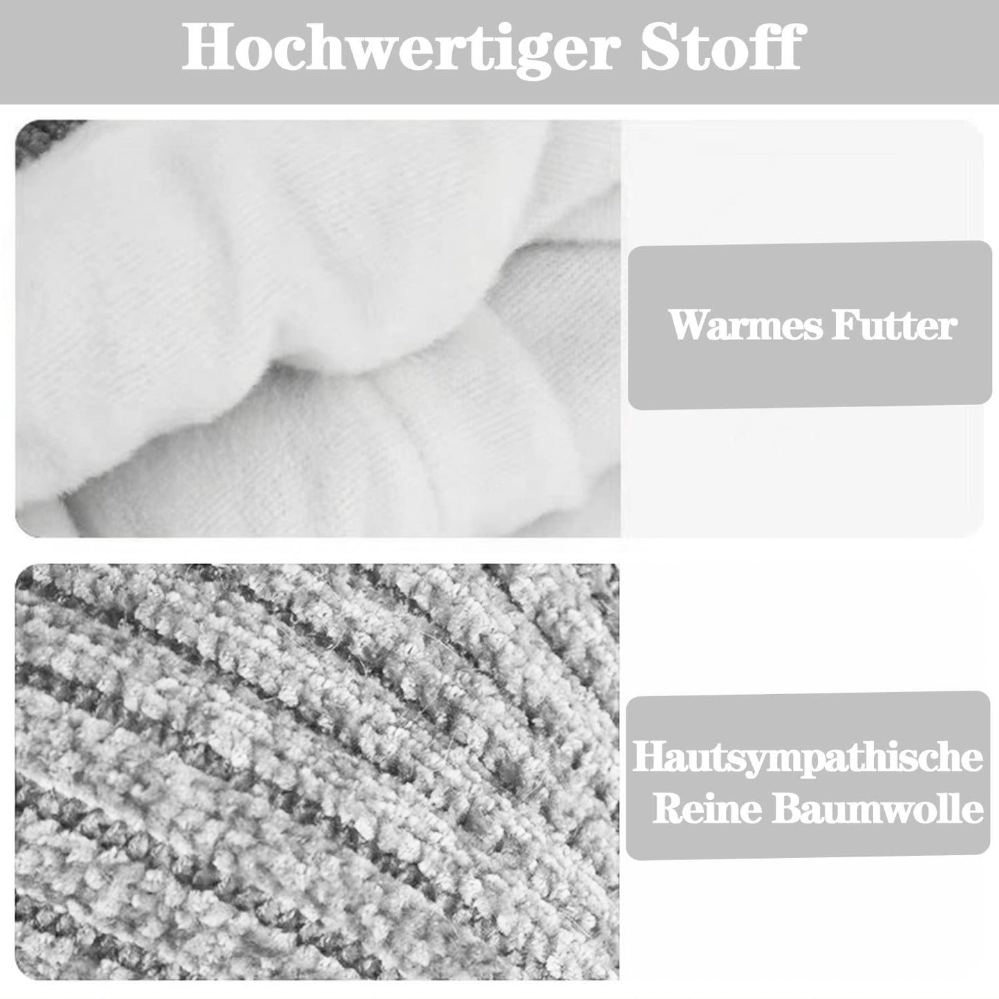 KEELYY Baby Mütze Beanie Strickmütze Herbst Wintermütze Süßer Hut mit Earflap und Bindebändern Warm Hat für Jungen Mädchen