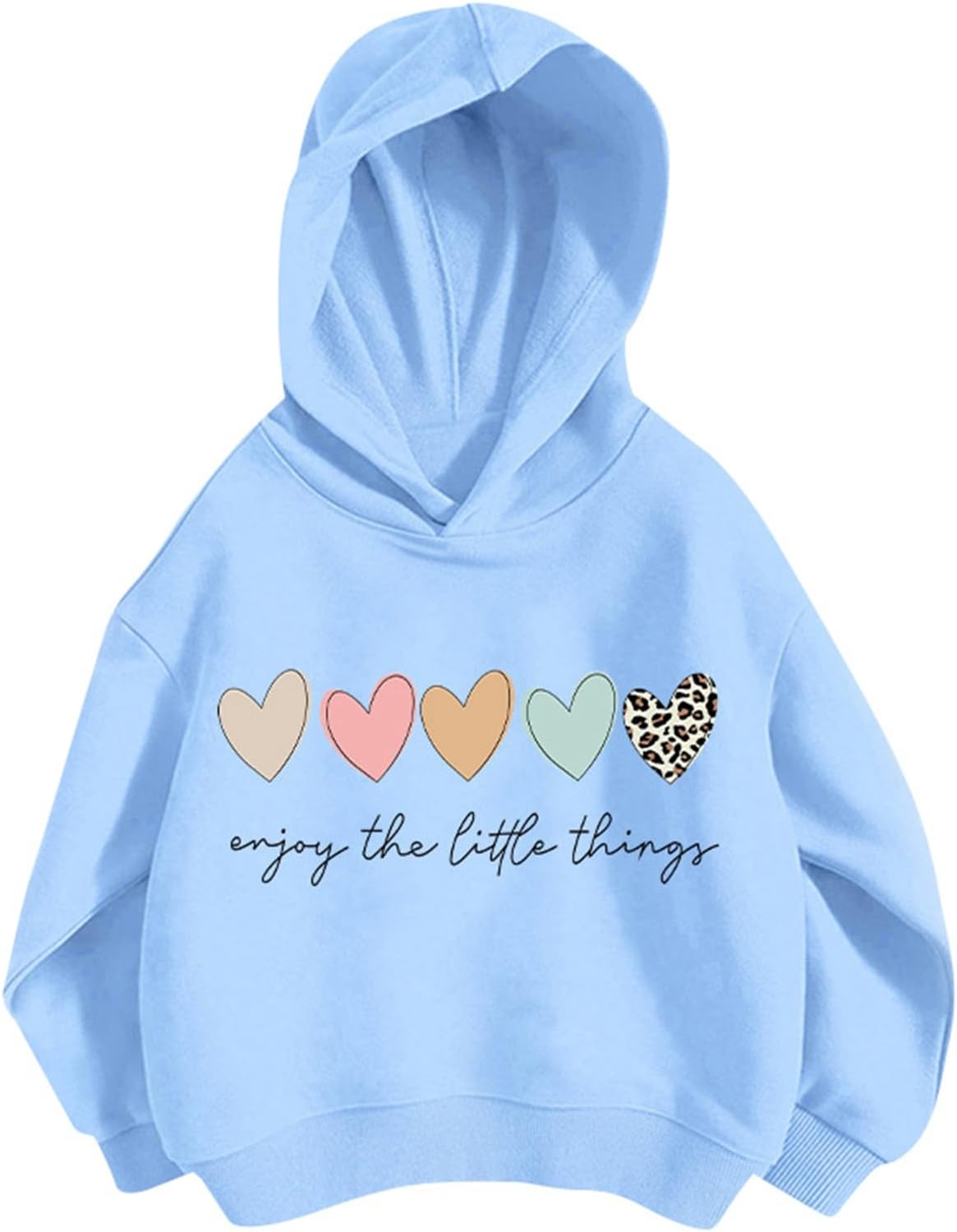 Pullover Mädchen Hoodie Niedlicher Katzen-Druck Lässig Locker Kapuzenpullover Frühling Herbst Langarm Pullover Sweatshirt mit Kapuzen Langarmshirt Oberteile für 3-12 Jahre