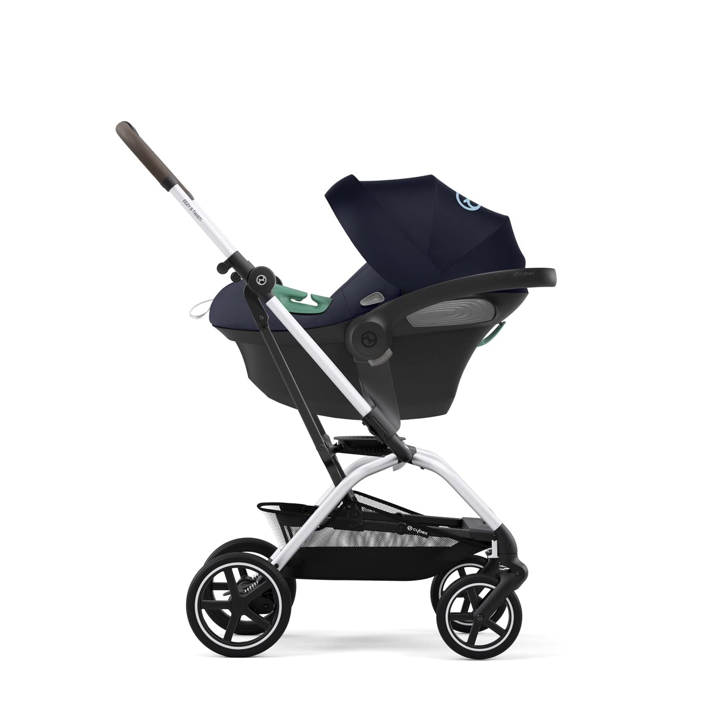 CYBEX Gold Babyschale Aton S2 i-Size, Ab Geburt bis ca. 24 Monate, Max. 13 kg, Inkl. Neugeboreneneinlage, SensorSafe kompatibel, Ocean Blue - Meloni2