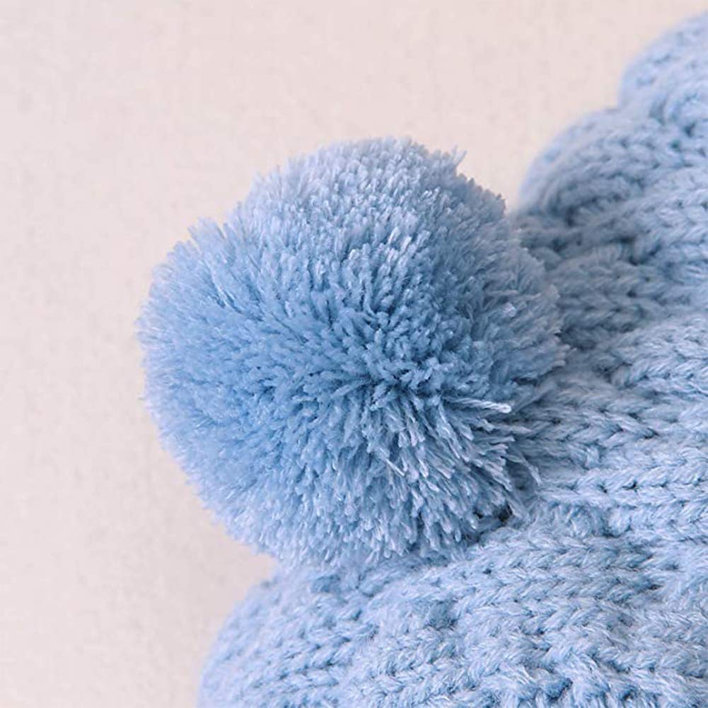 OBEEII Newborn Baby Knitted Romper Jumpsuit with Hood Ear Onesies Pullover Winter Warmer Onesie Bodysuit for Boys Girls