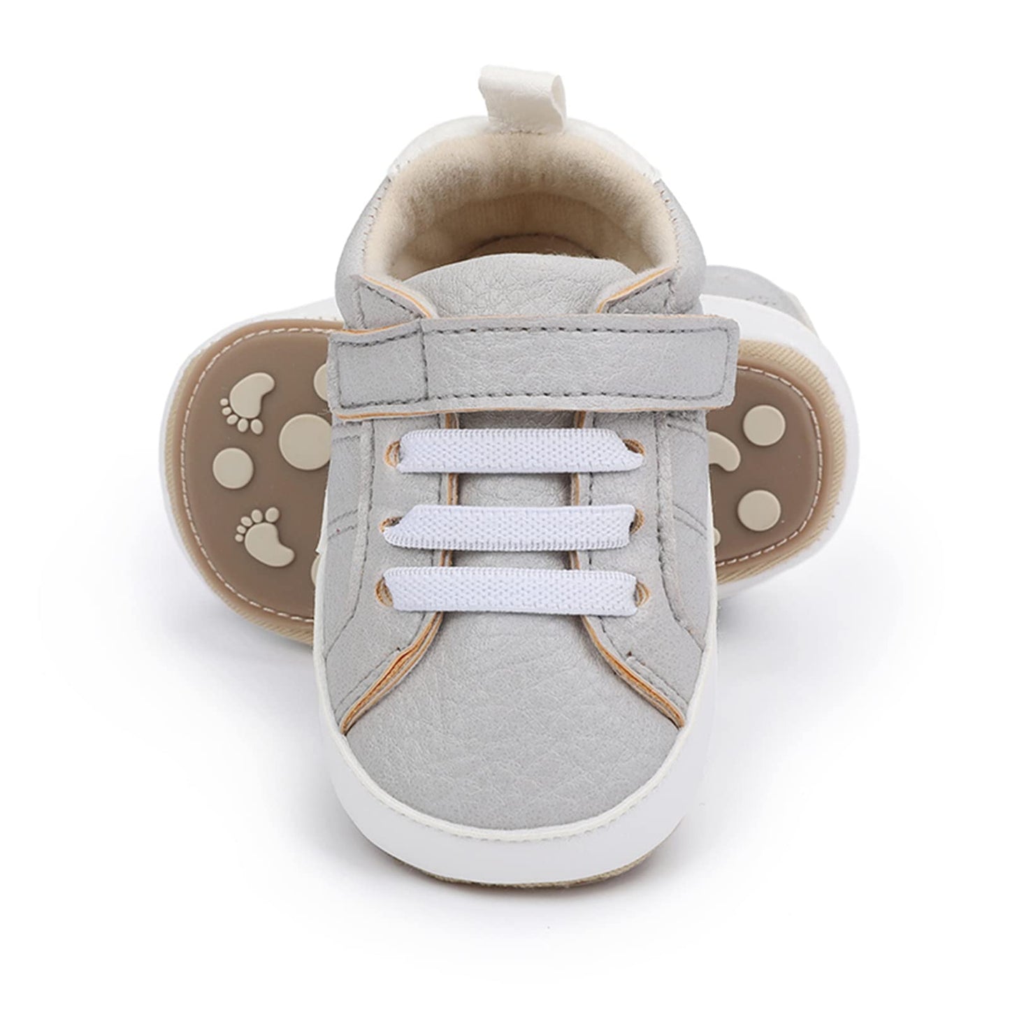 RVROVIC Babyschuhe Anti-Rutsch Oxford Loafer Flats für Jungen und Mädchen aus PU Leder mit weicher Sohle