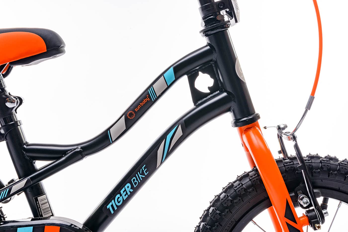 sun baby Jungenfahrrad Kinderfahrrad 14 und 16 Zoll Jungen Tiger Tracker Bike Leicht Stützräder mit Schubstange ab 2-6 Jahre BMX Fahrrad Kinder