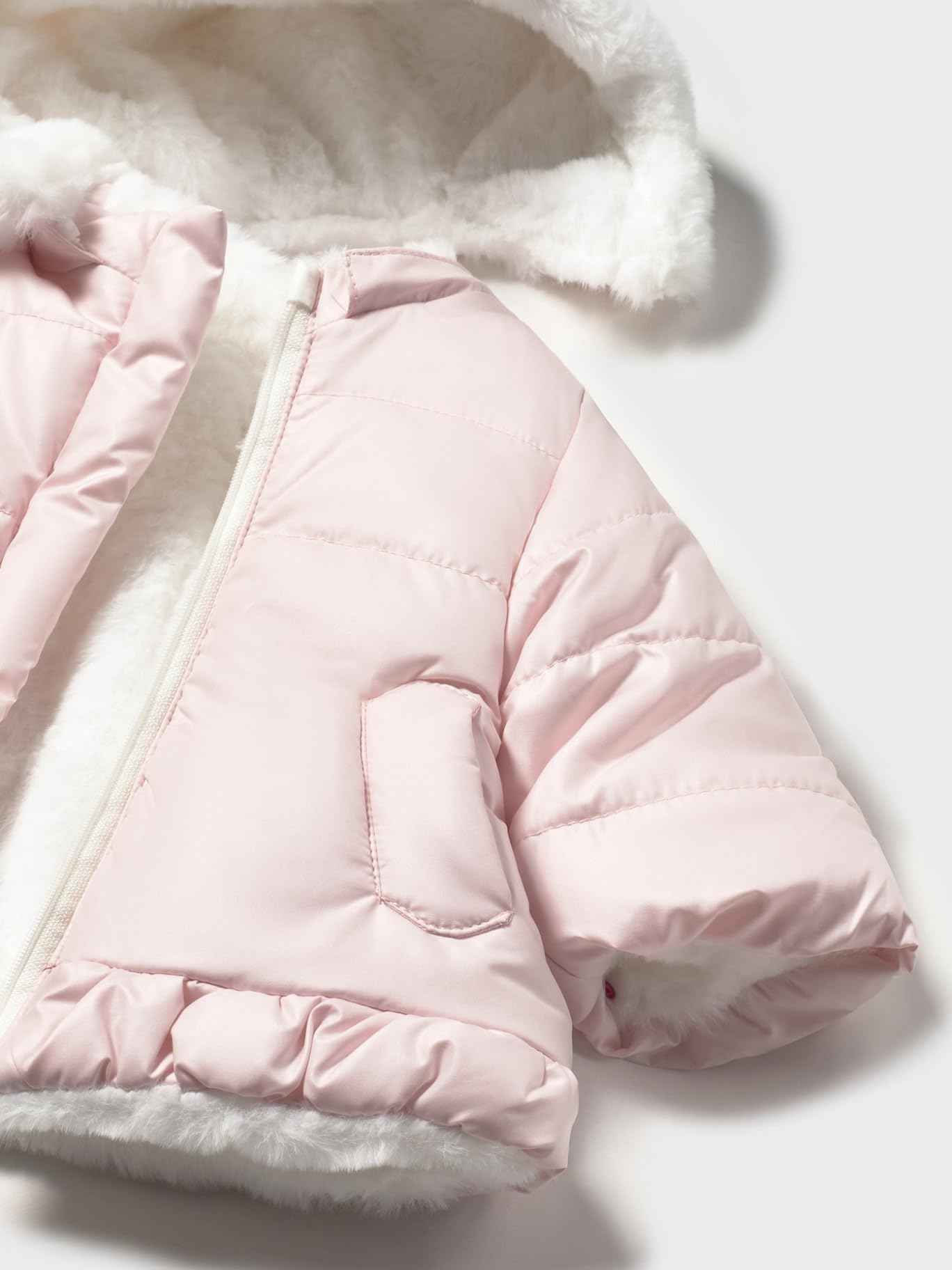 Mayoral Baby Girls Reversible Jacket Baby Pink
