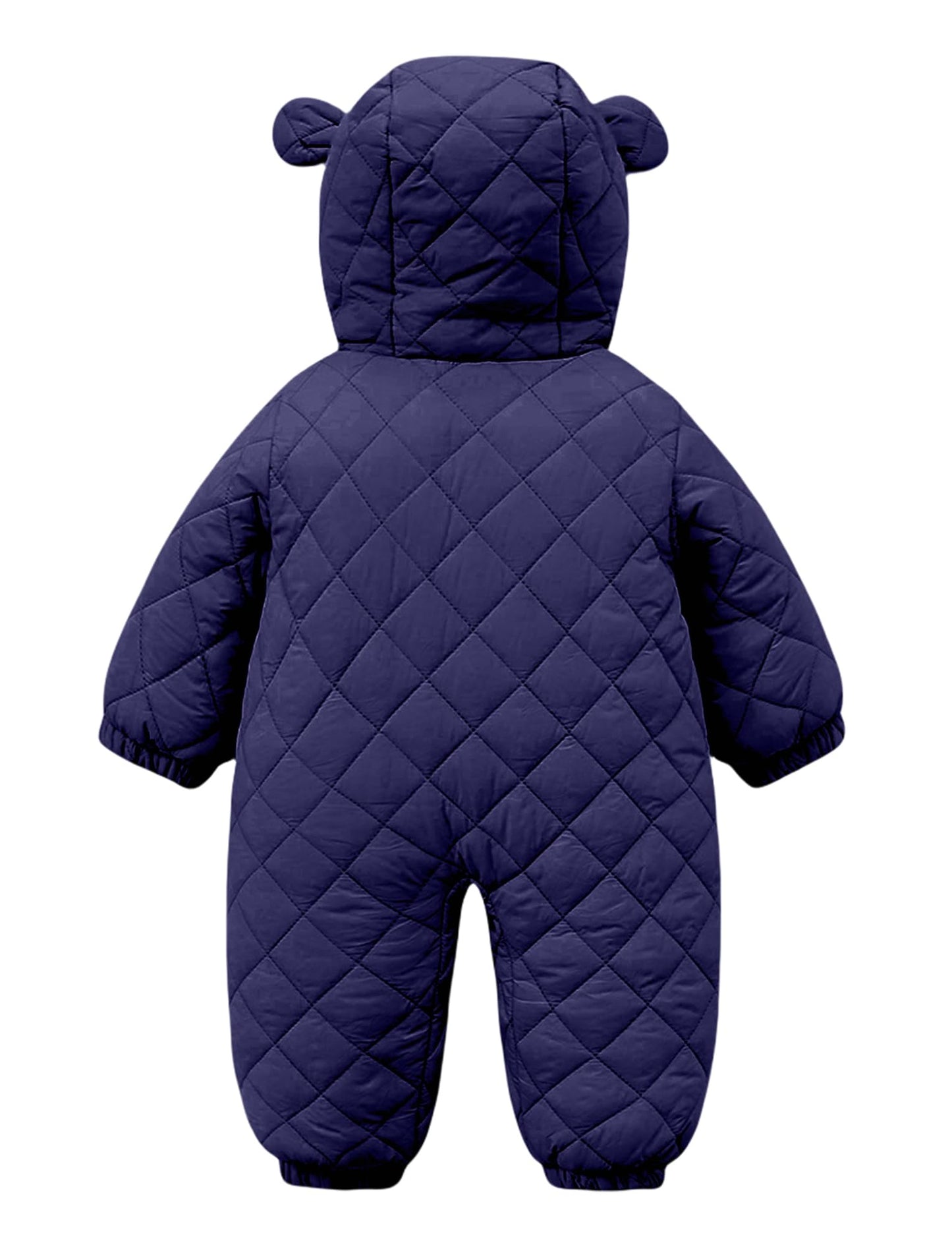 SEAUR Toddler Baby Winter Snowsuit Windproof One Piece Buffer Padded Romper Warm Hooded Outerwear for Baby 6-24 Months