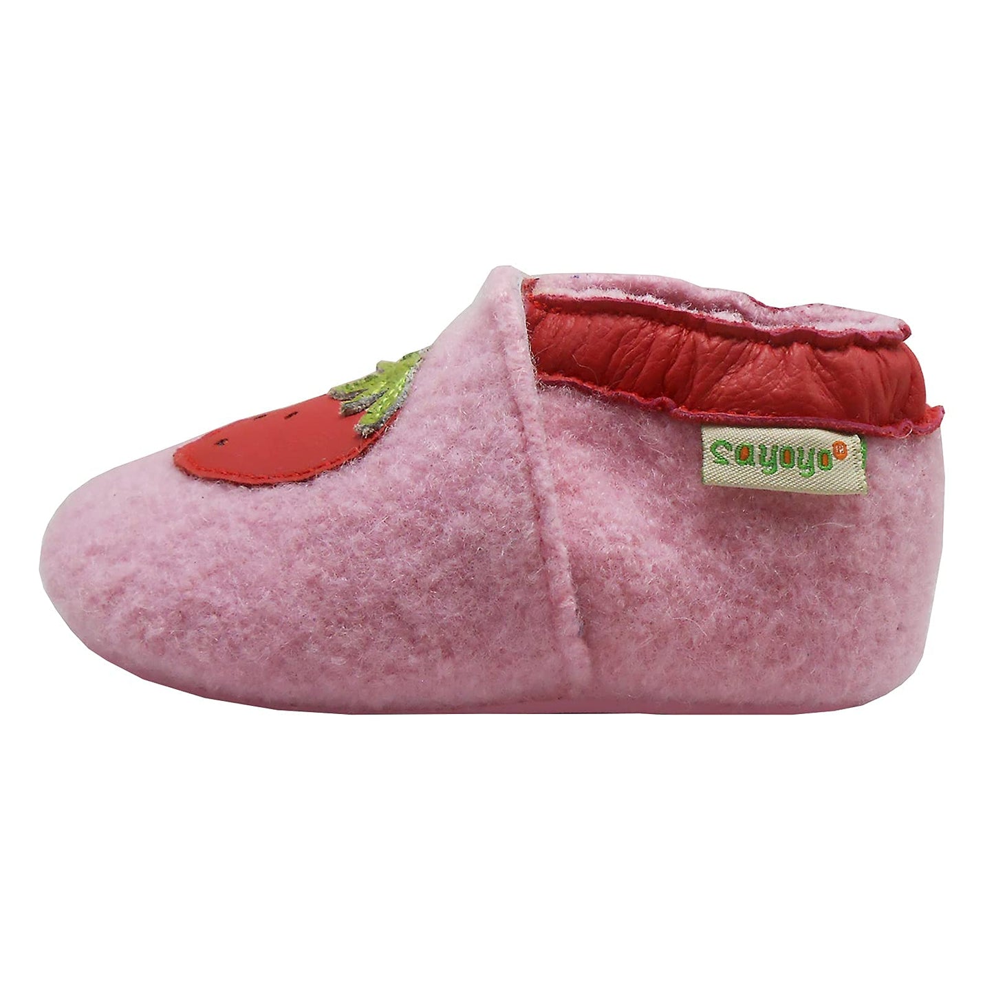 SAYOYO Babyschuhe für Jungen und Mädchen - Erste Lauf- und Krabbelschuhe mit weicher Wolle und rutschfester Gummisohle