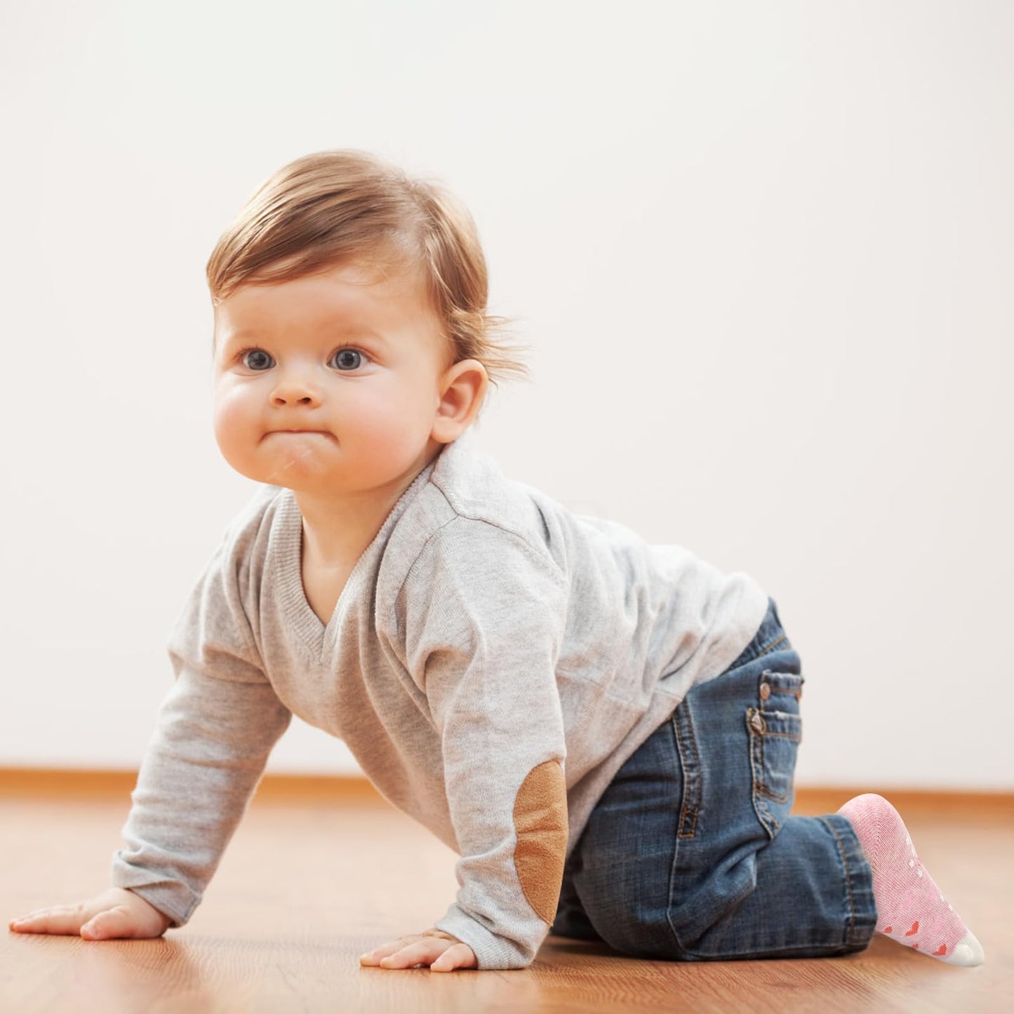 GRPSKCOS Stoppersocken Kinder 12 Paar ABS Socken Rutschfeste Socken Kleinkind Antirutschsocken für 1-7 Jahre Jungen Mädchen