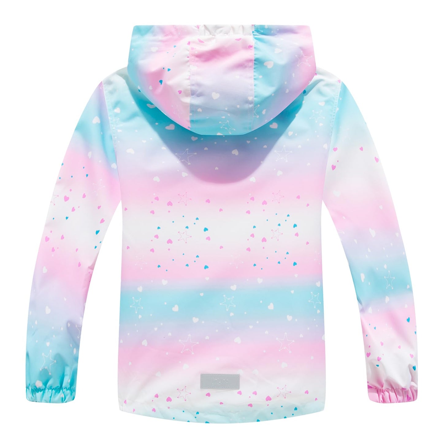 SXSHUN Children's Girls' Softshell Jacket with Fleece Lining Transition Jacket Print Hiking Jacket Outdoor Jacket Warm Windproof Breathable Spring Autumn