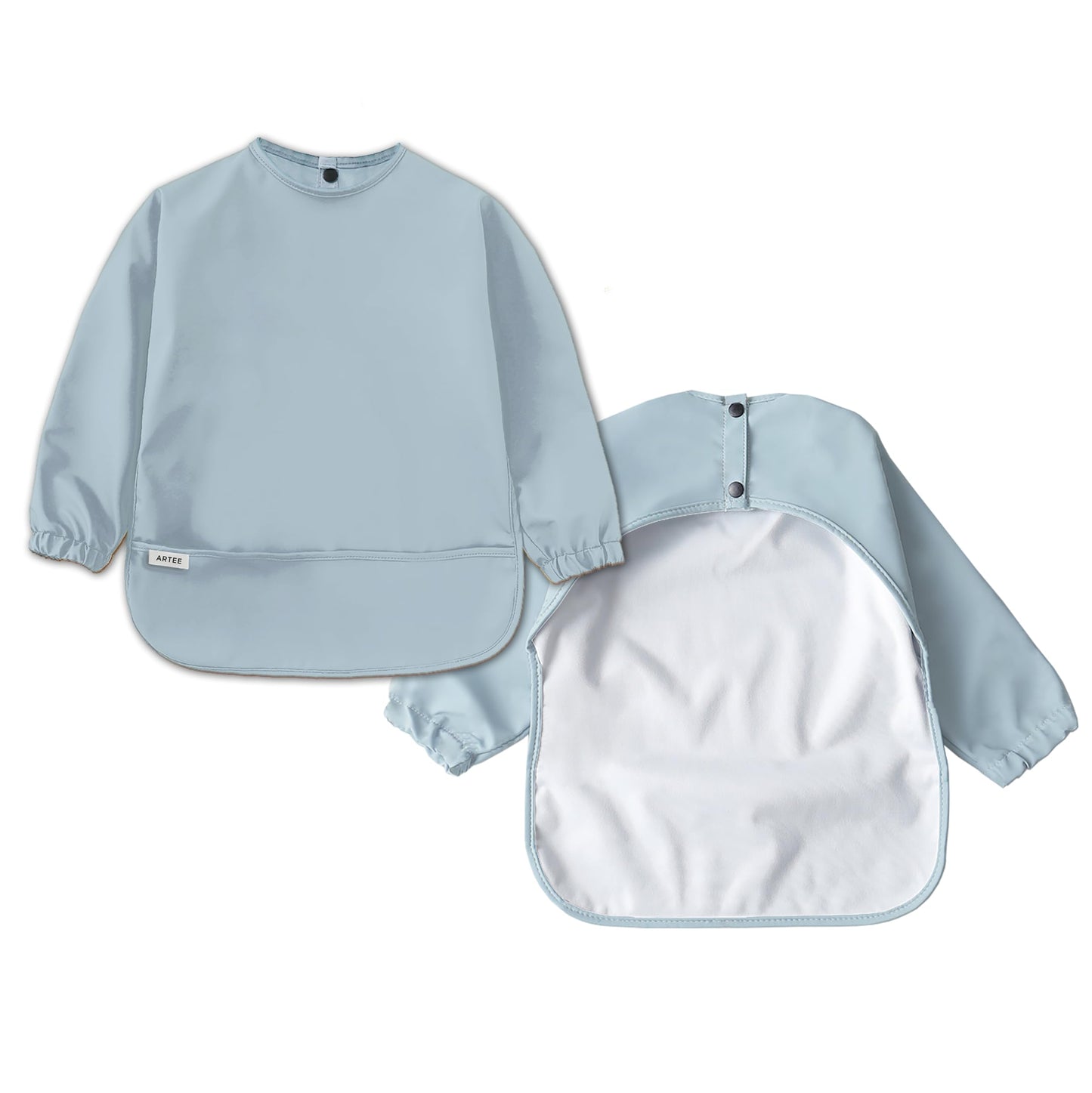 ARTEE Ärmellätzchen beschichtet wasserfest abwischbar Lätzchen mit Ärmeln, Baby, Wasserdichtes Lätzchen, ideal als Geschenk