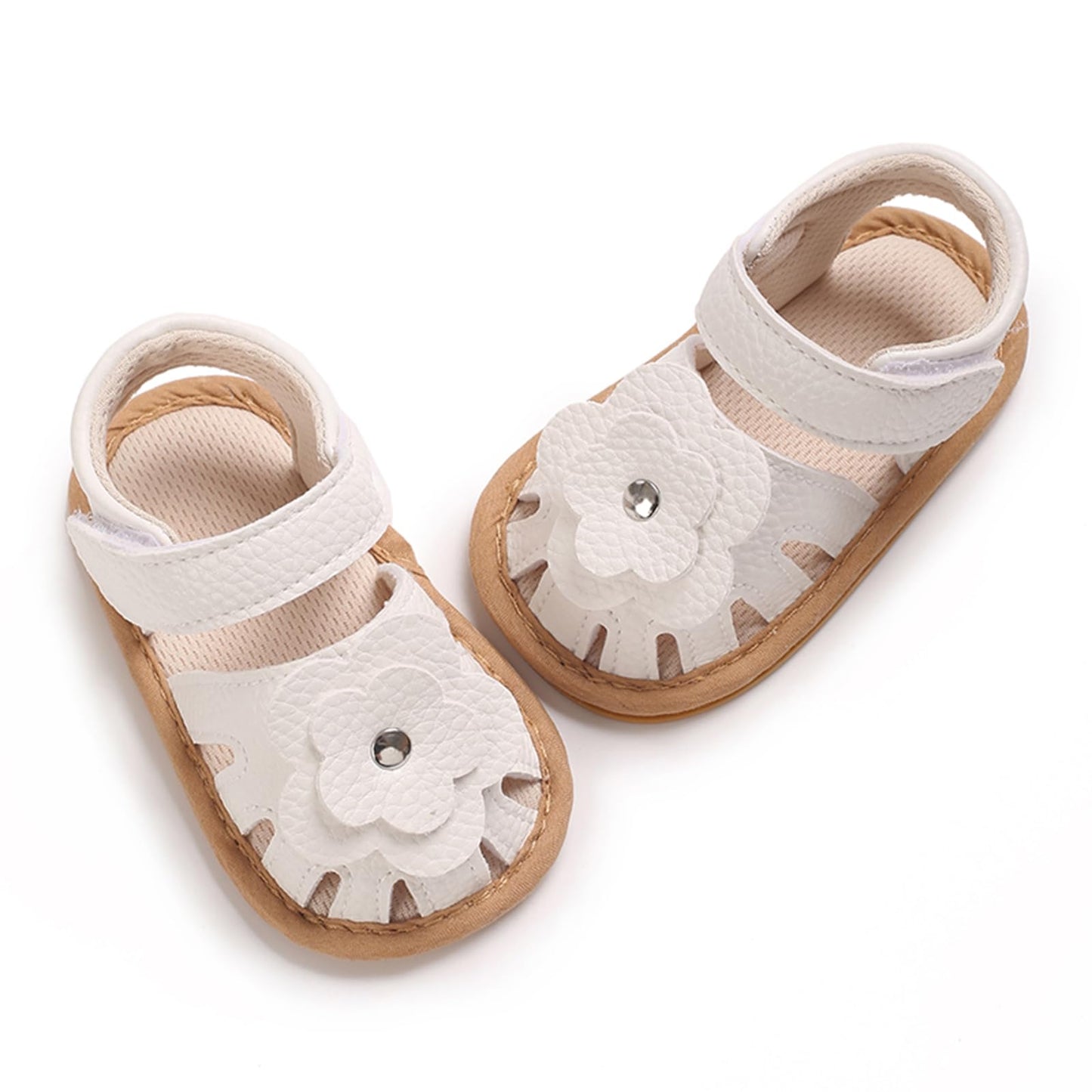 MASOCIO Babyschuhe Mädchen Sandalen Sommer Schuhe Flach Gummi Rutschfest