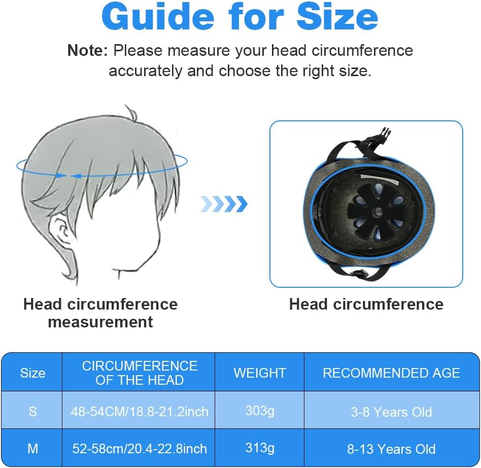 Flintronic Children's Bicycle Helmet, Children's Helmet, Bicycle Helmet for Children, Adjustable Skateboard Helmet for Bicycle, Skateboard, Scooter, Skating, Scooter, BMX for 2-13 Years