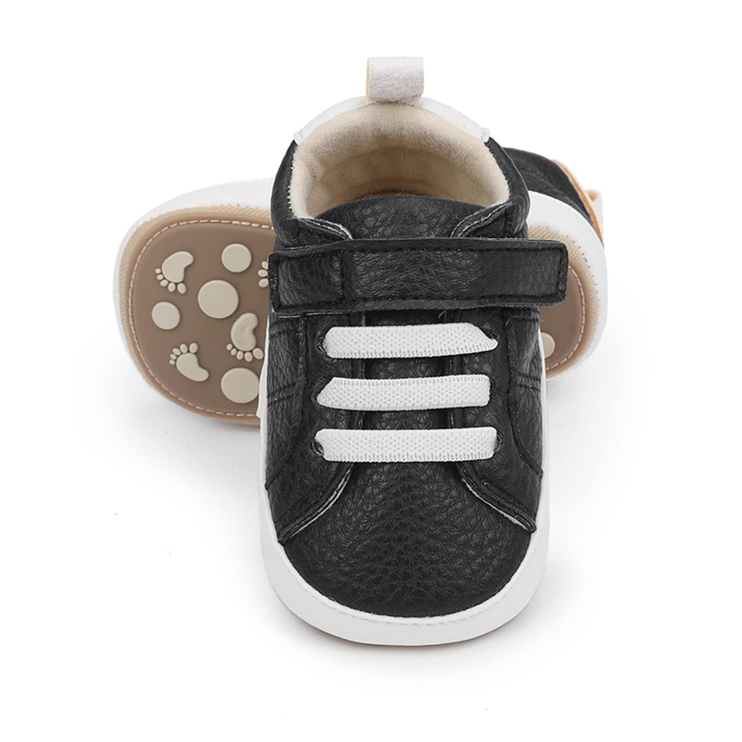 RVROVIC Babyschuhe Anti-Rutsch Oxford Loafer Flats für Jungen und Mädchen aus PU Leder mit weicher Sohle