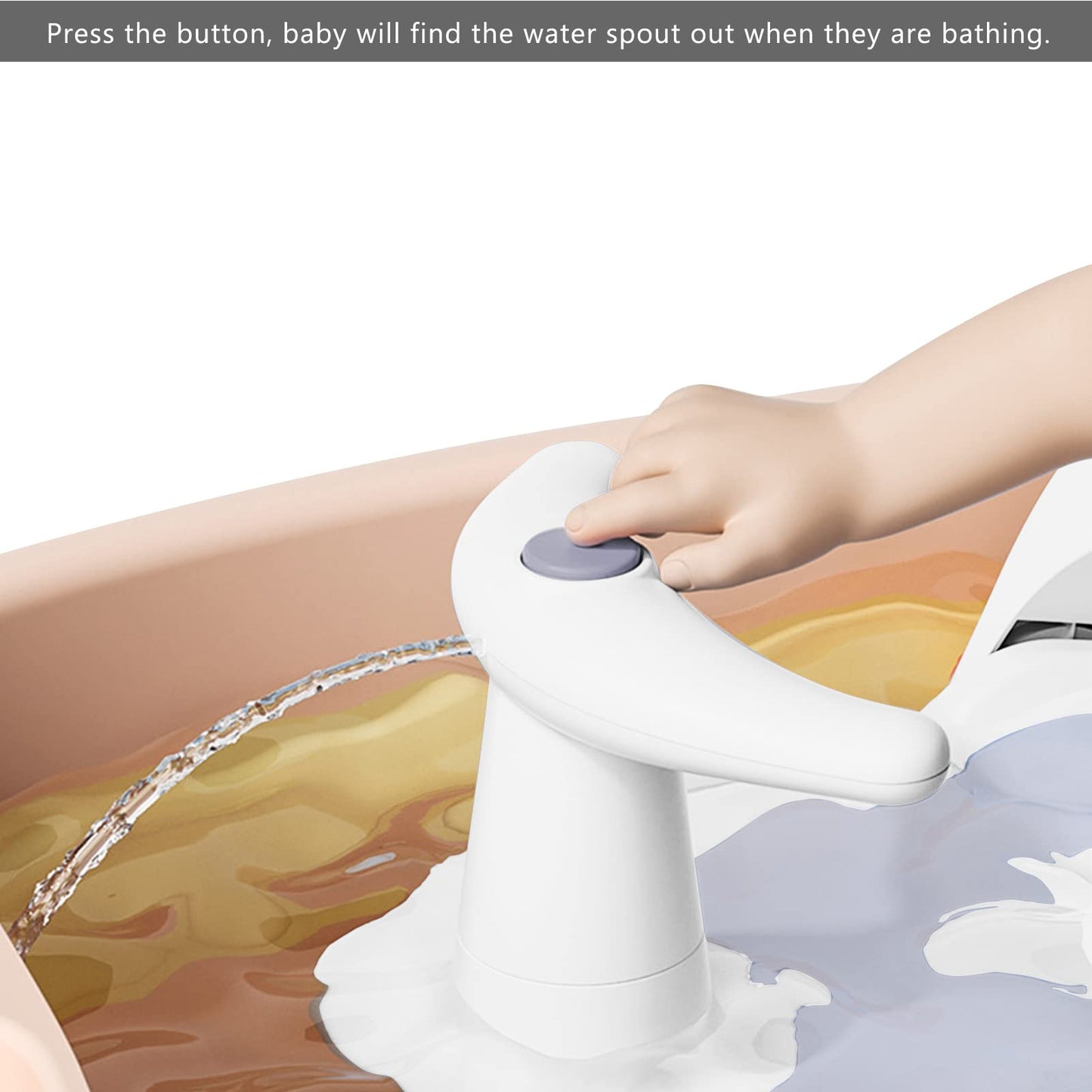 Bebamour Baby Bath Seat 6 Months + Child Bathtub Non-Slip Bath Chair, Water Jug
