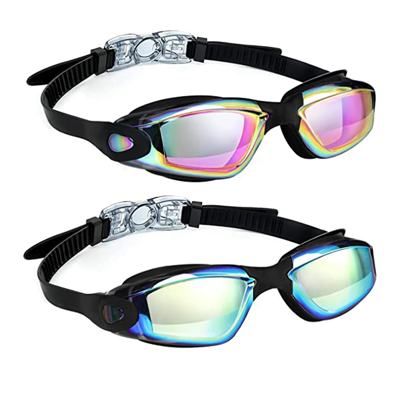 faliring Schwimmbrille Kinder, 2 Stück taucherbrille kinder Junior 3-15 Jahre, Gläsern Wassersport Schwimmbrillen Swimming Goggles Geschenke für Mädchen Jungen