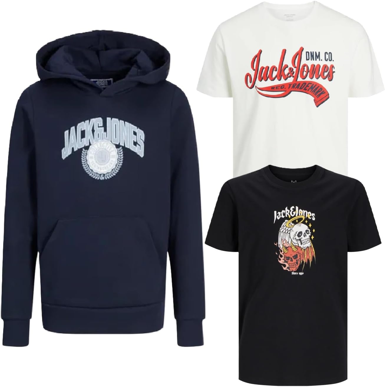 JACK & JONES Junior Kinder Jungen Kapuzenpullover Kids Hoodie Sweatshirt Sweat Shirt Hood