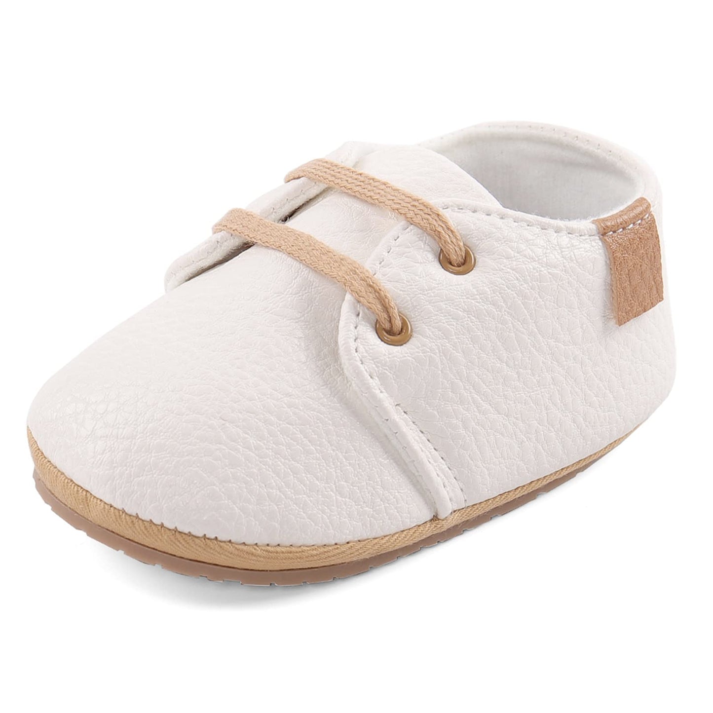 LACOFIA Baby Boy Girl First Walking Shoes Non-Slip Laces Crawling Shoes First Baby Shoes