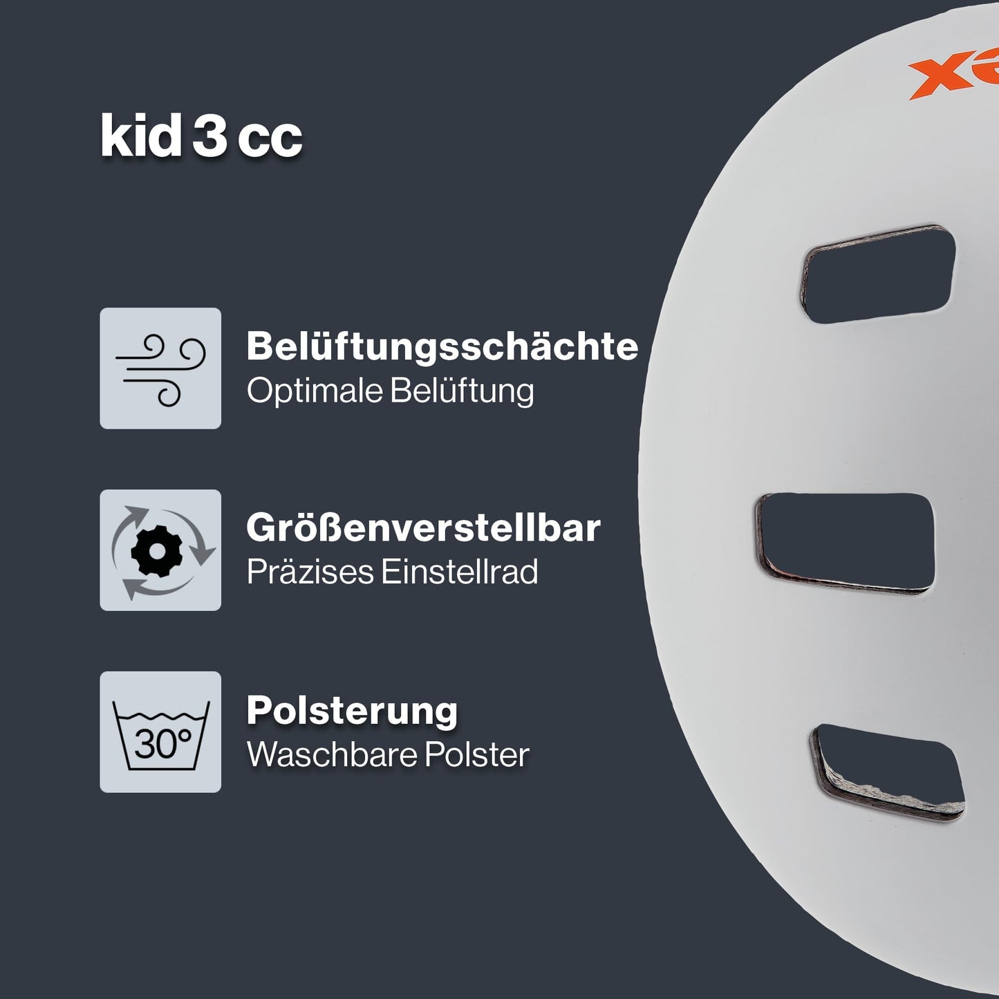uvex Kid 3 cc – Robust Bicycle Helmet for Children – Individual Size Adjustment – Optimized Ventilation