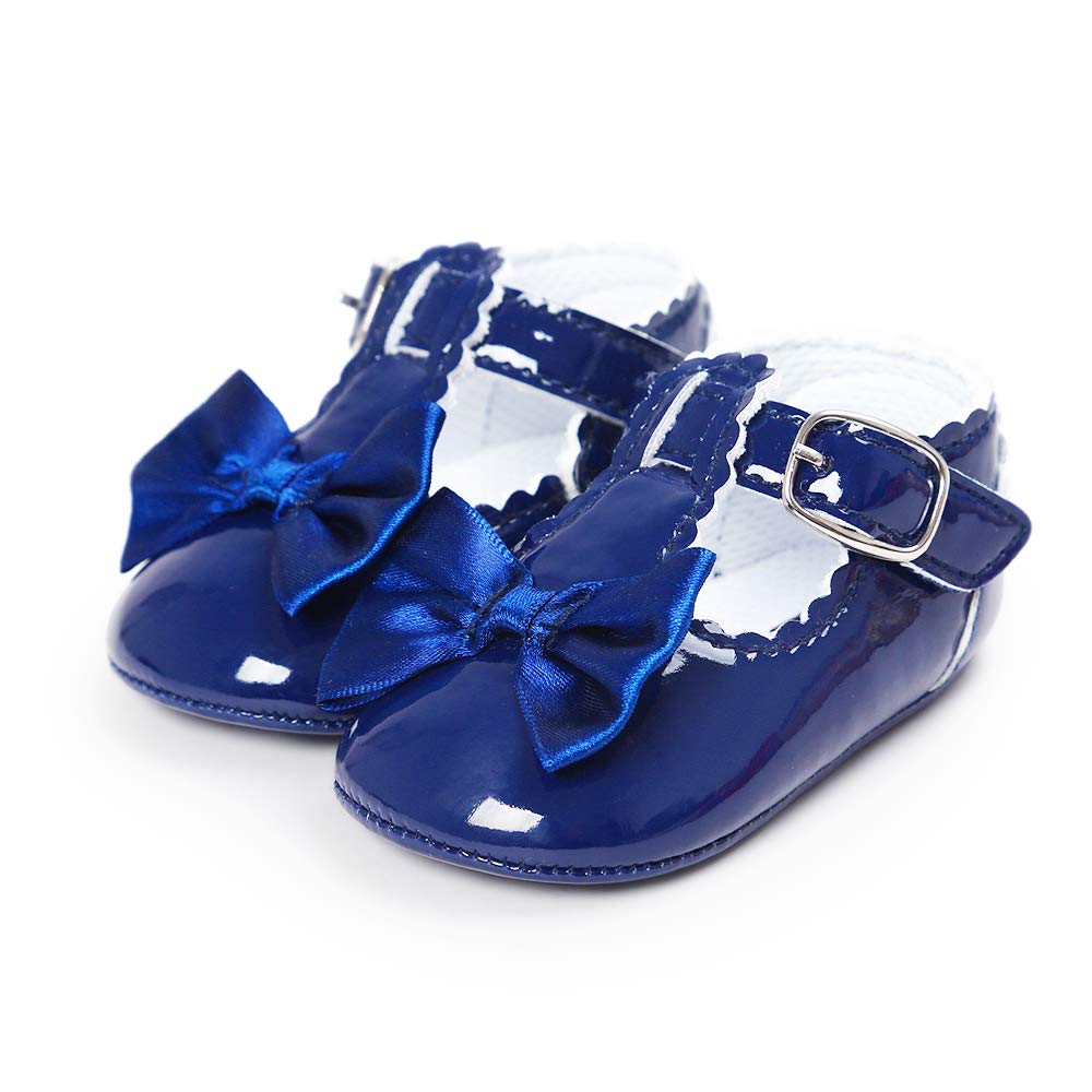 LACOFIA Babyschuhe Mädchen rutschfest Bowknot Prinzessin Krabbelschuhe