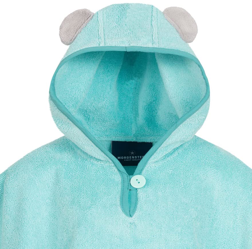 Morgenstern Bath Poncho Children's Baby Girls Boys 100% Cotton Oeko-Tex Baby Bath Towel Hooded Towel Bathrobe Terry Cloth