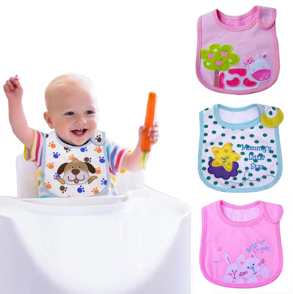 SLOSH Baby Bibs Baby Bibs Waterproof with Velcro for Newborns Niño Niñas Boys Girls Unisex Set