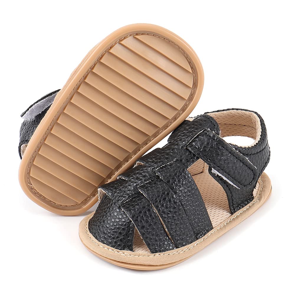 MASOCIO Babyschuhe Mädchen Sandalen Sommer Schuhe Flach Gummi Rutschfest