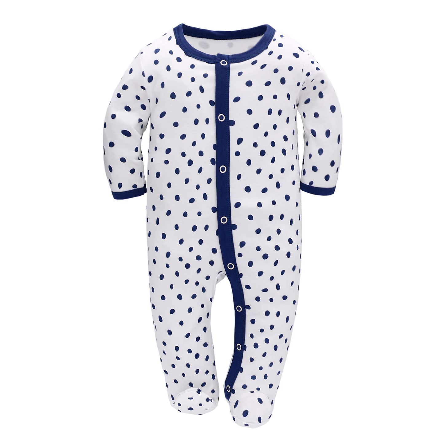 3PCS Baby Sleepsuit Baby Pajamas Baby Sleeping Bag Cotton with Feet with Buttons Size 56 62 68 for Boy Girl Newborn