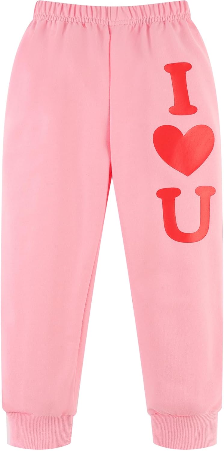 Unicorn Outfits for Little Girls 2 Pieces Ruffle Sleeve Sweatshirt + Leggings Autumn Leopard Clothing Sets 2-10 Years Old