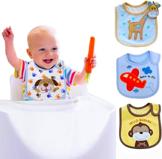 SLOSH 11 wasserdichte Baby-Lätzchen mit Klettverschluss, für Neugeborene Niño Niñas Unisex 11pcs