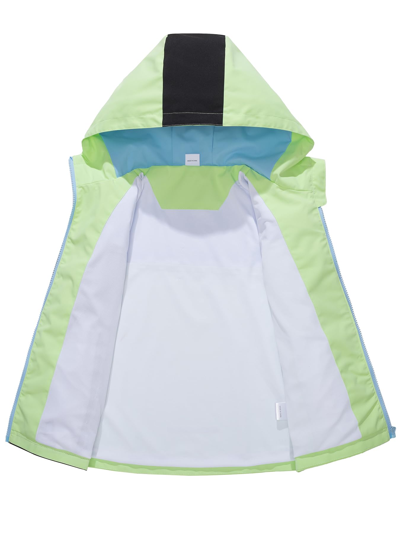 NATUST Kids Boys Waterproof Jacket Lightweight Transition Jacket Windproof Rain Jacket with Hood