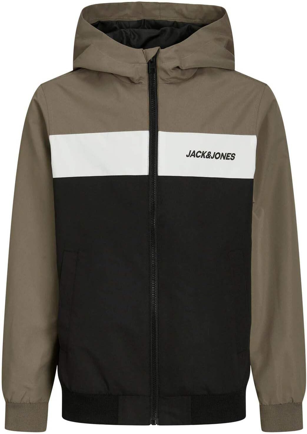 JACK & JONES Jjerush Blocking Hood Bomber Sn Jr Boys Jacket