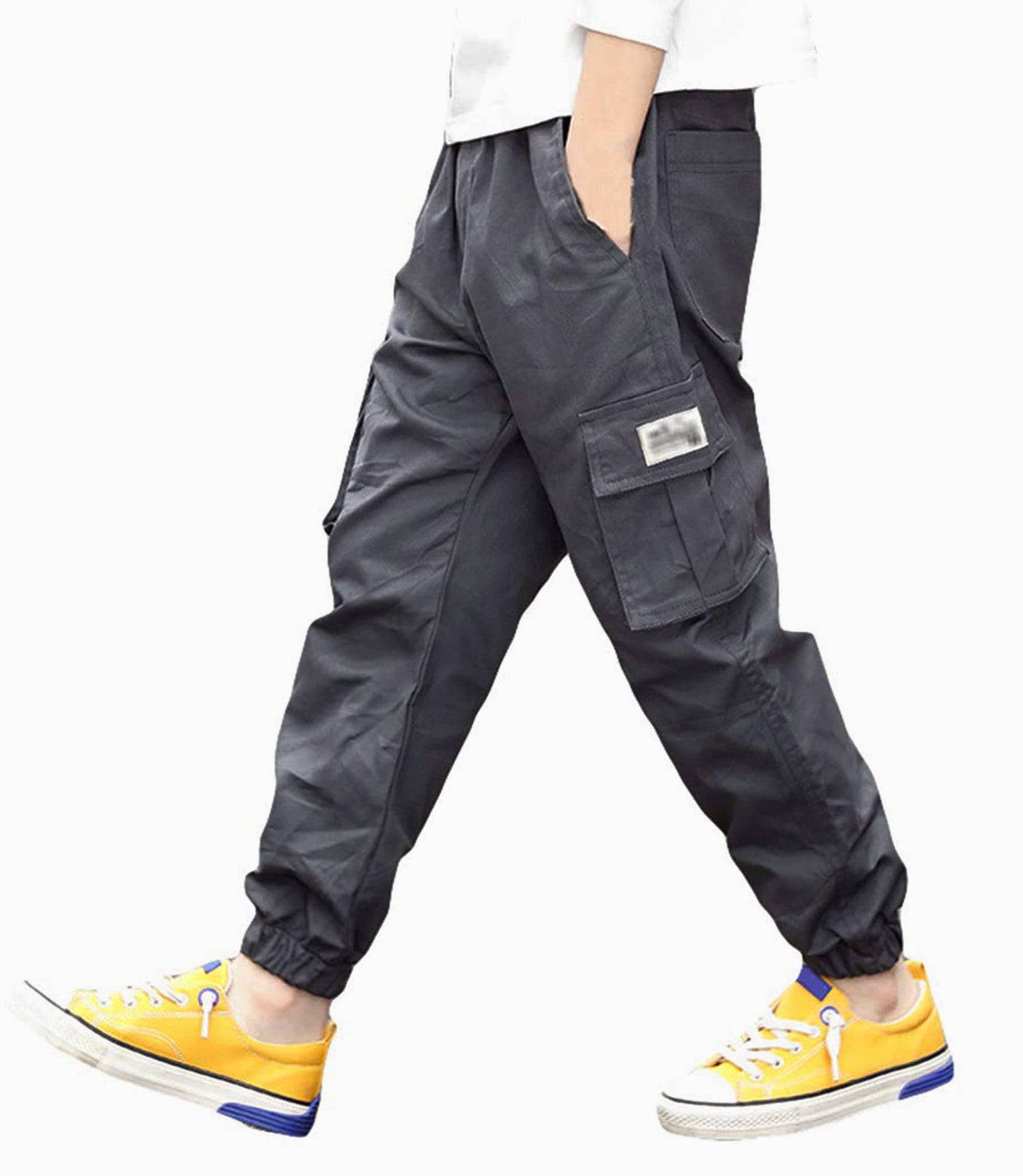 LAUSONS Hosen für Jungen Cargohose Kinder Hose Cargo Jogginghose Freizeithose mit Gummizug