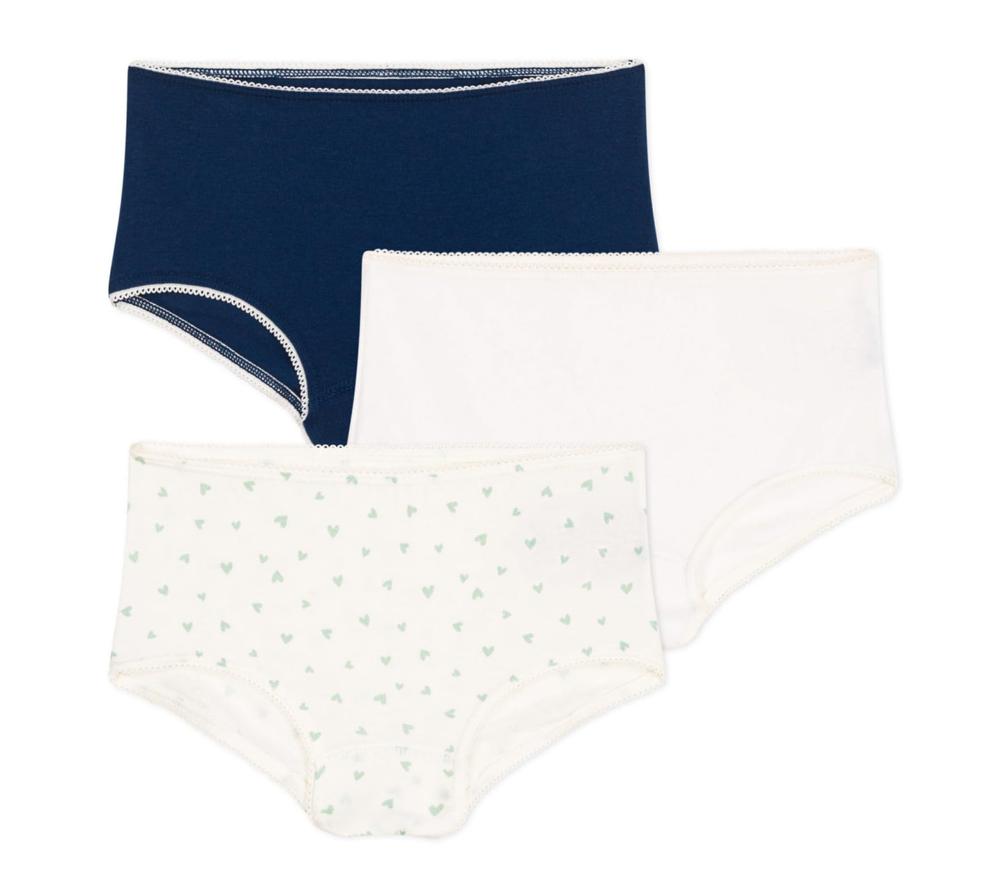 Petit Bateau Girls Hipster (Pack of 3)
