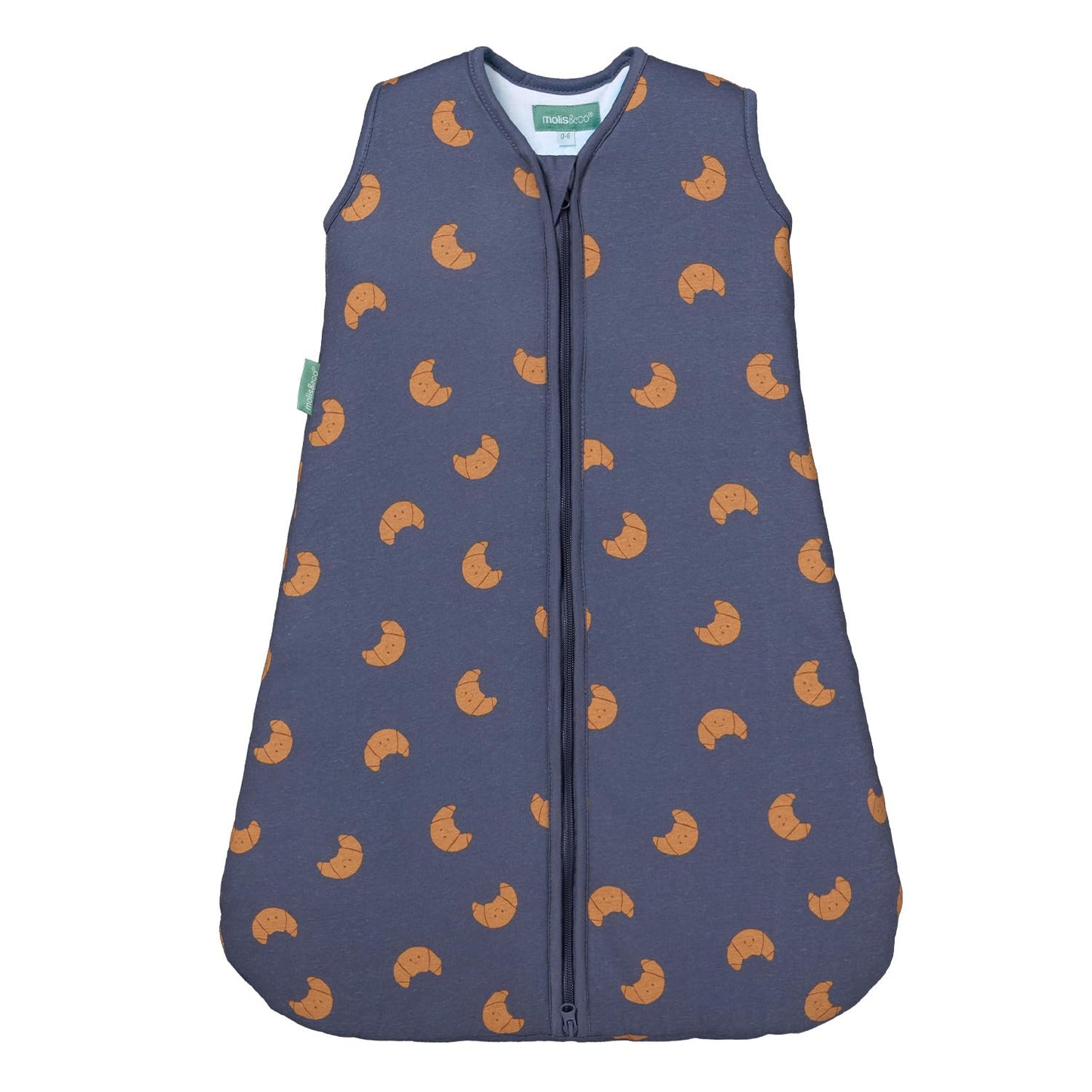 molis&co - Baby Sleeping Bag 2.5 TOG - All-Year Sleeping Bag - Baby Sleeping Bag Newborn - 100% Cotton (Oeko-Tex 100), Sleeveless Winter Sleeping Bag Padded - Premium Quality - Colima (70 cm)