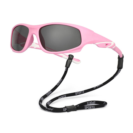 Hifot Sunglasses Kids Polarized Sports Glasses for Boys and Girls UV400 Protection against Ultraviolet Cycling Glasses Silicone Sun Rays Age 3-12 Years