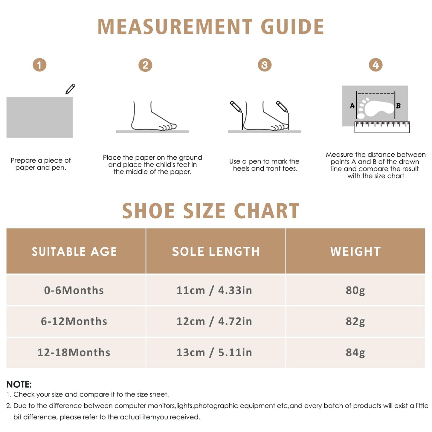 YloveM Toddler Baby Boys Girls Booties, Unisex Newborn Winter Shoes Thick Snow Boots Non-Slip Sole Soft Toddler Warm Sock Shoes