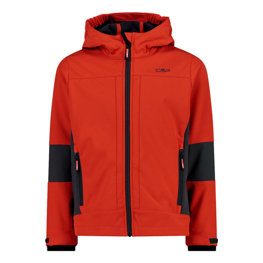 CMP Unisex Children's Giacca in Softshell Da Bambini Con Cappuccio Fisso Softshell Jacket for Children with Fixed Hood