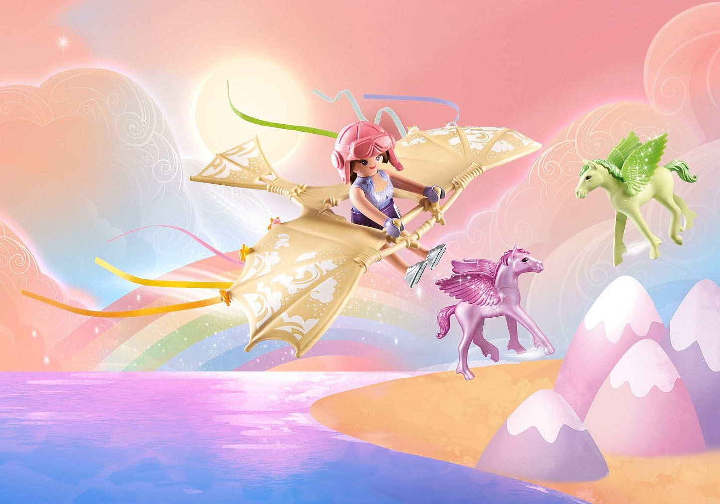 PLAYMOBIL Princess Magic 71360 Heavenly Baby Cloud, Magic Nursery in the Clouds, Includes Baby Cradle, Rocking Horse, Teddy Bear and More, Toy for Children from 4 Years
