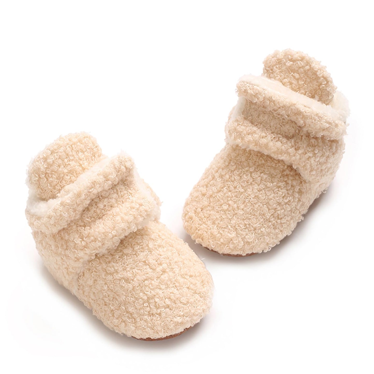 YloveM Toddler Baby Boys Girls Booties, Unisex Newborn Winter Shoes Thick Snow Boots Non-Slip Sole Soft Toddler Warm Sock Shoes