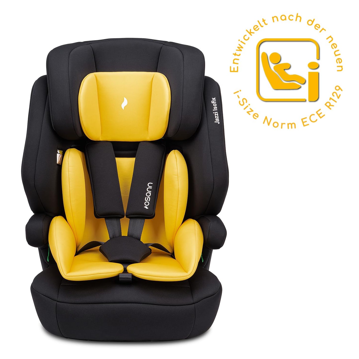 Osann Jazzi Isofix – Der sichere Kindersitz ab 1 Jahr (76–150 cm), mitwachsend mit Isofix & Top-Tether, Schutz & Geborgenheit auf jeder Fahrt - Sunset - Meloni2