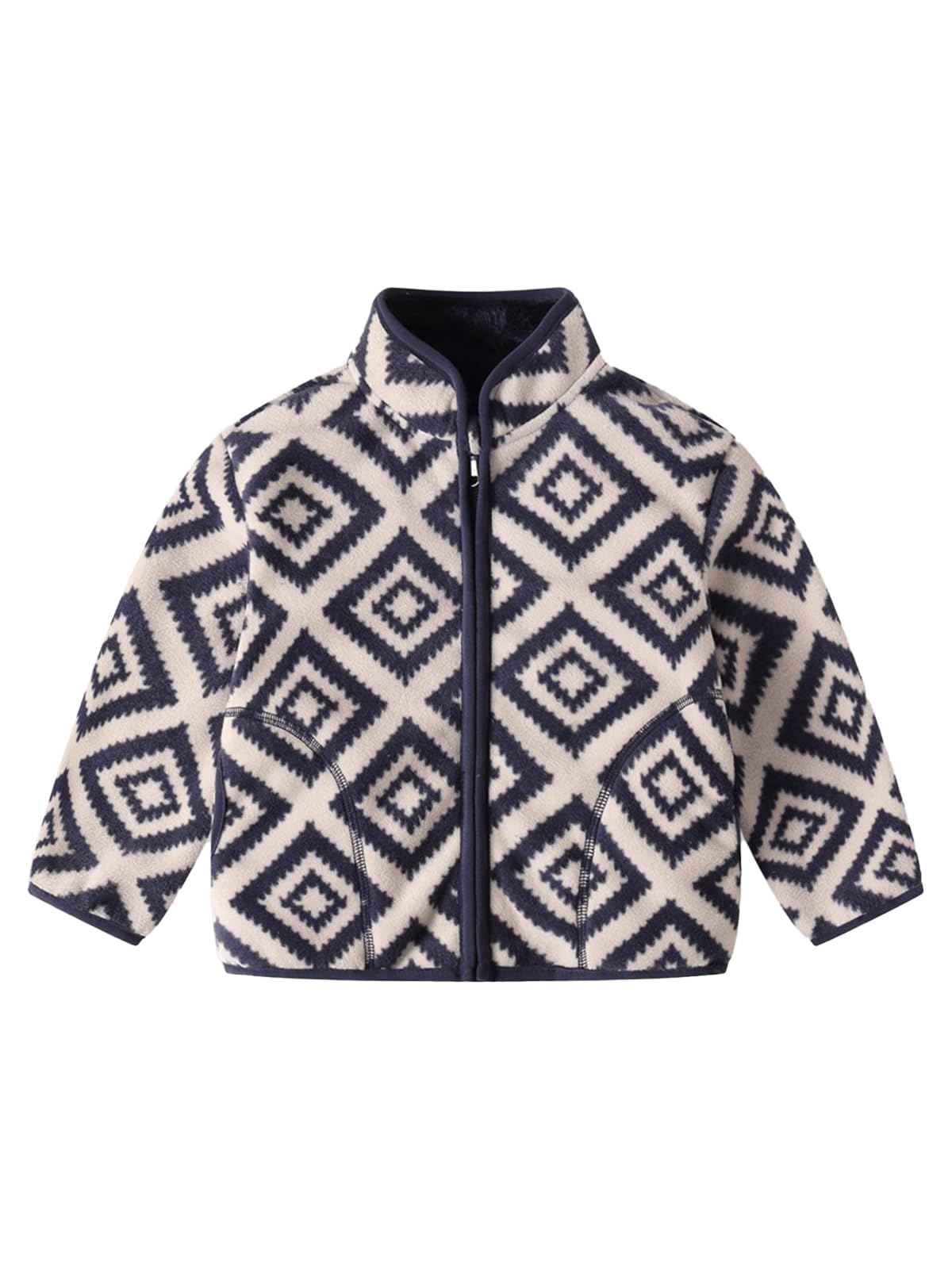 LUVCES Baby Jacket Boys Unisex Toddler Girls Kids Warm Fleece Jacket Full Zip Pullover Outerwear Sweatshirt
