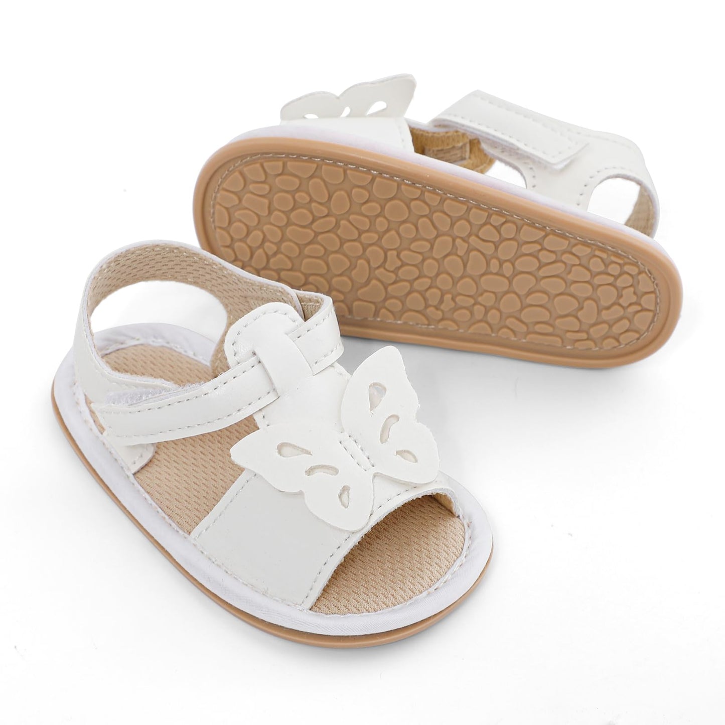 LACOFIA Babyschuhe für Mädchen – Sommerblumen Sandalen für Kleinkinder