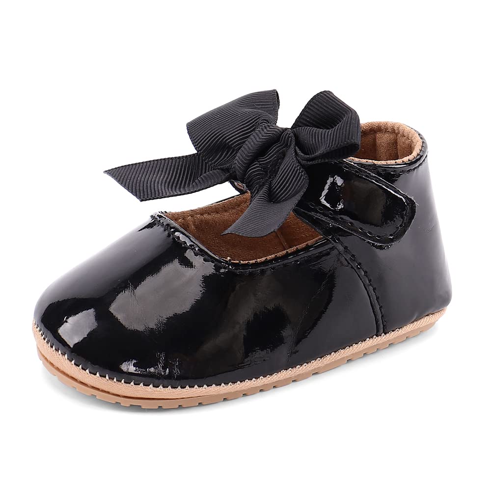 LACOFIA Babyschuhe Mädchen rutschfest Bowknot Prinzessin Krabbelschuhe