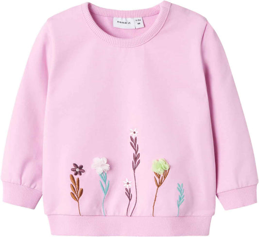NAME IT Baby-Mädchen Nbfkamine Ls Sweat Unb Sweatshirt