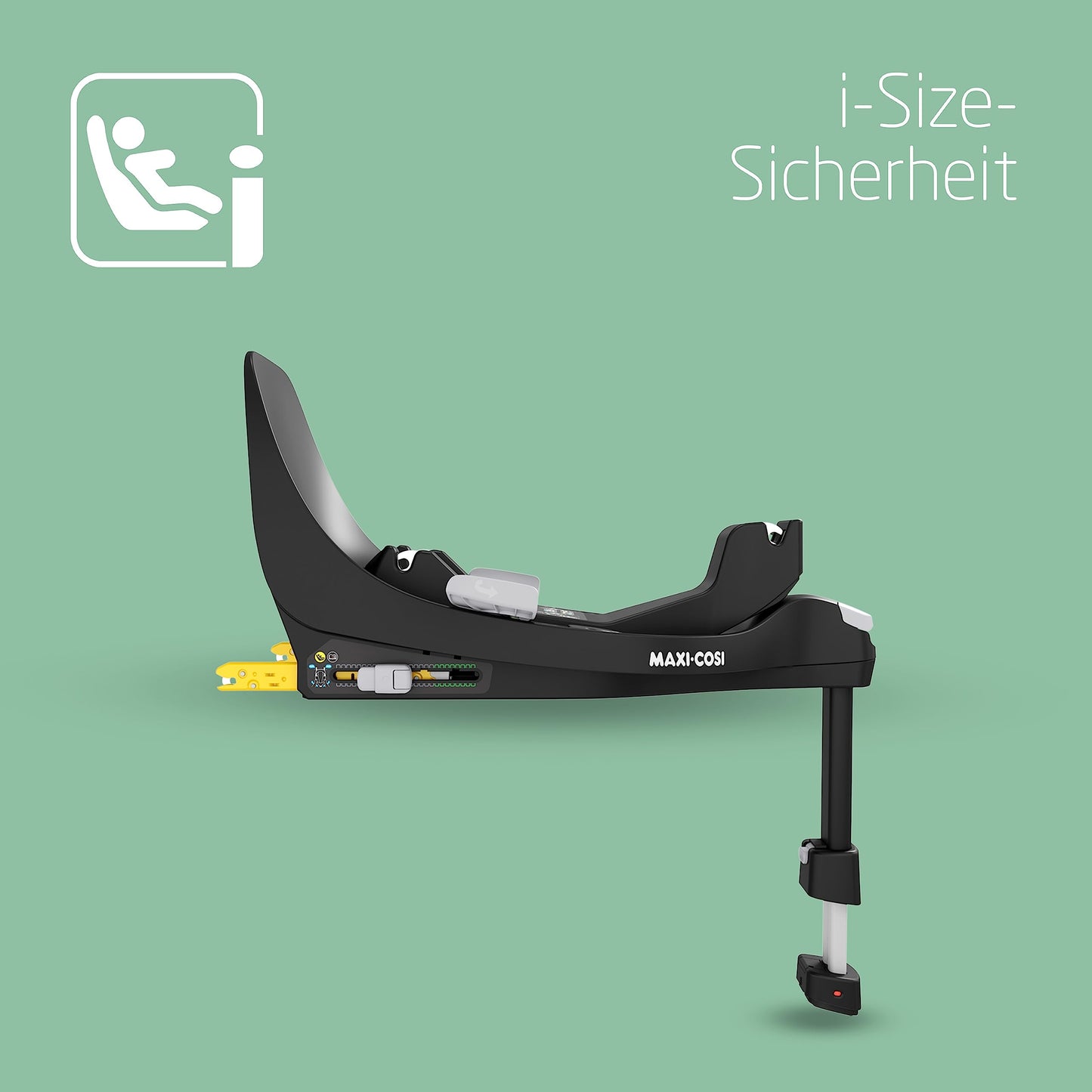 Maxi-Cosi Pebble 360 i-Size Babyschale Drehbar, Neugeborenen Autositz 360 Grad, 0–15 Monate (40–83 cm), Drehung mit einer, ClimaFlow, Easy-In-Gurt, G-CELL Seitenaufprallschutz, Essential Green