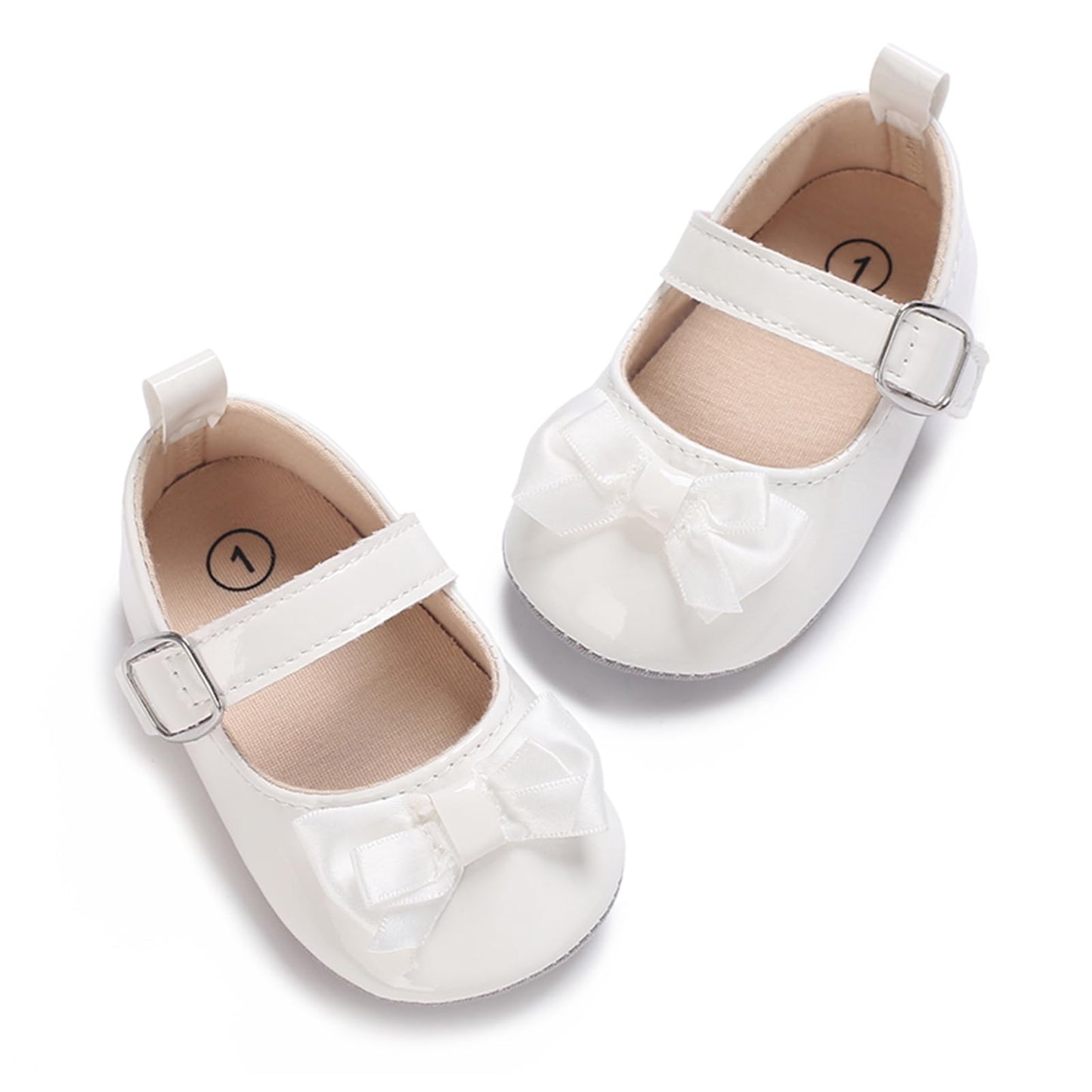 MASOCIO Baby Lauflernschuhe Krabbelschuhe Mädchen Kleinkind Rutschfesten Lederpuschen Babyschuhe 3-18 Monate