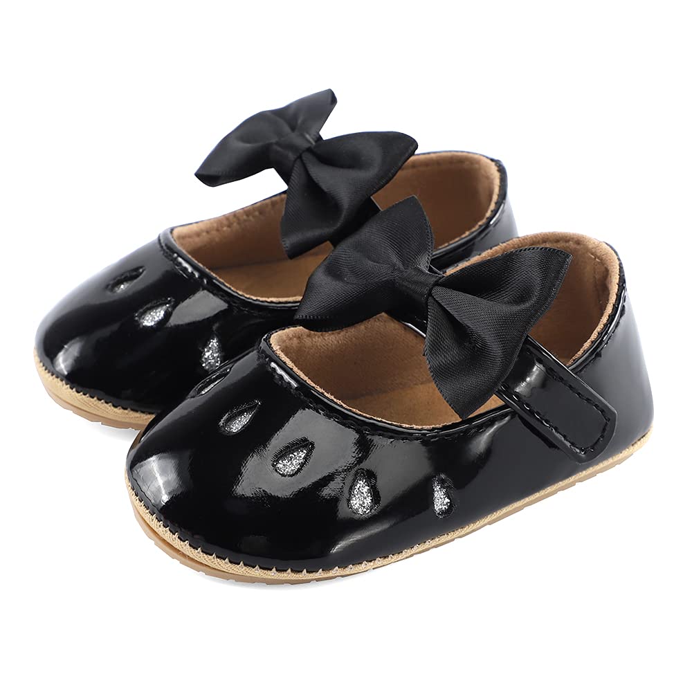 LACOFIA Babyschuhe Mädchen rutschfest Bowknot Prinzessin Krabbelschuhe