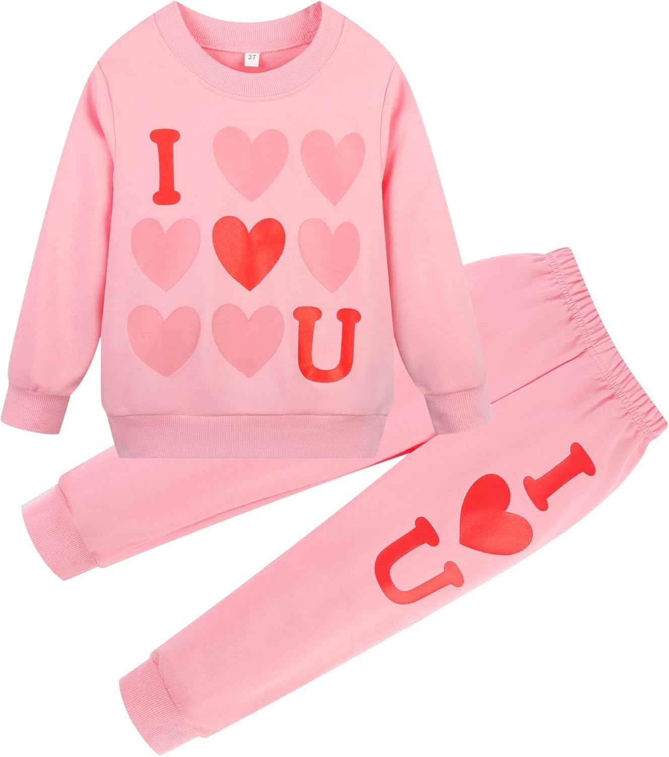 Unicorn Outfits for Little Girls 2 Pieces Ruffle Sleeve Sweatshirt + Leggings Autumn Leopard Clothing Sets 2-10 Years Old