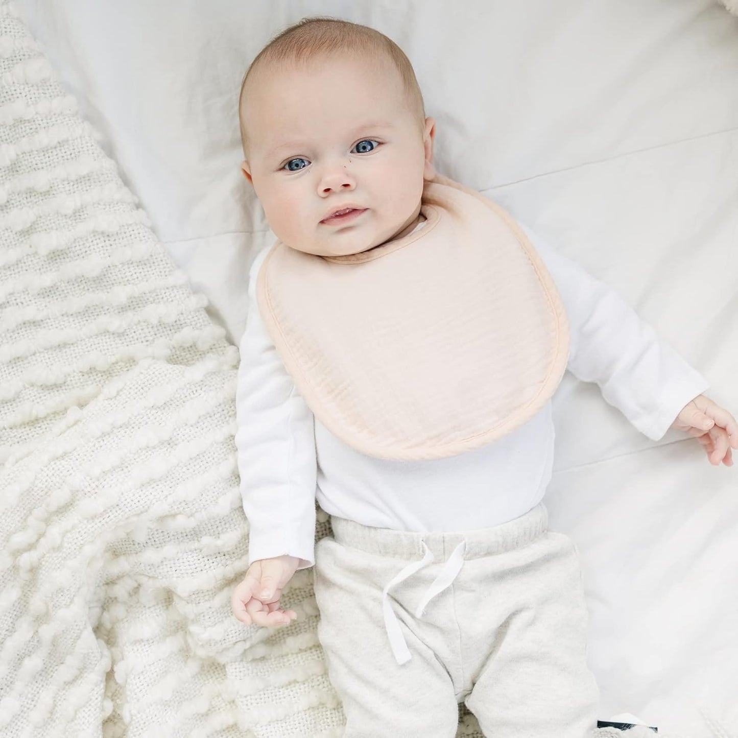 SLOSH Lätzchen Baby Für Neugeborene Babylätzchen für Babys und Kleinkinder Jungen und Mädchen Unisex Set Druckknopf